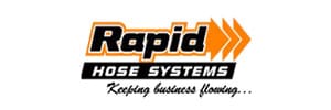 A logo of rapid hose systems